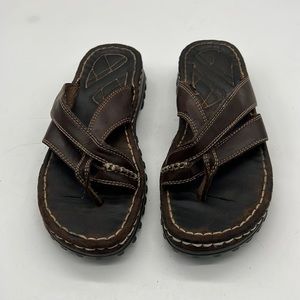 Lower East Side Brown Y2K Platform Sandals size 7